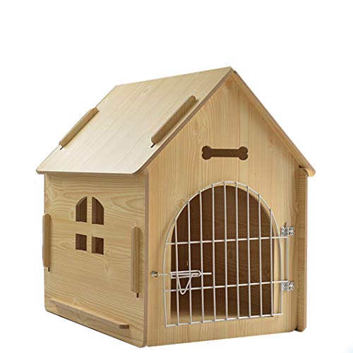 LYDREAM Casas para Perros Casa para Perros Casetas para Perros Caseta Perros Casa Casas De Perro For Los Perros Grandes Perros Medianos Perros Casa del Animal Doméstico del Perro con Puerta Metálica