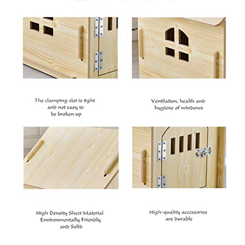 LYDREAM Casas para Perros Casa para Perros Casetas para Perros Caseta Perros Casa Casas De Perro For Los Perros Grandes Perros Medianos Perros Casa del Animal Doméstico del Perro con Puerta Metálica