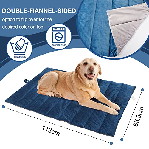 LZDMY Manta Perros, Almohadilla Cama para Perros y Gatos 68 x 110 cm, Alfombra para Mascotas, Cochoneta Esterilla Plegable Franela Mullida para Perros, Manta Perros Coche