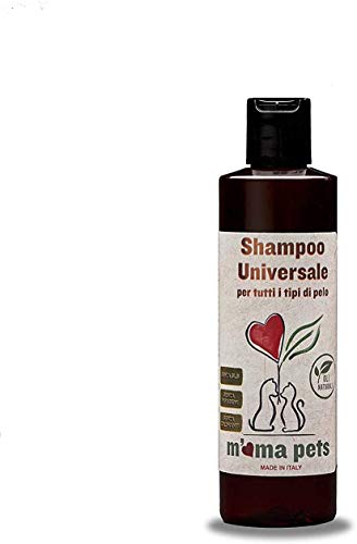 M' Ma Pets Champú Vegetal Delicado para Perros y Gatos - Adecuado para Todos los Tipos de Pelo - con Base Hidratante de Origen Natural - 250 ml