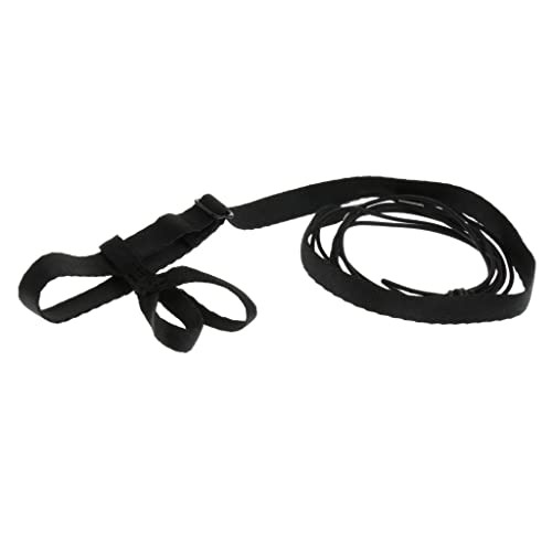 MagiDeal Cuerda de Entrenamiento con Arnés Ajustable para Exteriores Parrot Bird Leash - Negro XS