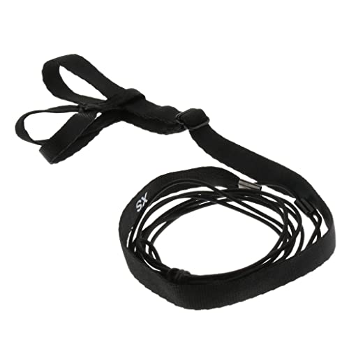 MagiDeal Cuerda de Entrenamiento con Arnés Ajustable para Exteriores Parrot Bird Leash - Negro XS