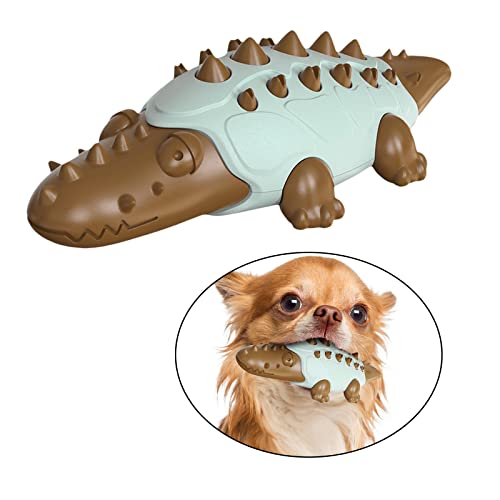 MagiDeal Juguete masticable para Perros para masticadores agresivos, Juguetes para Perros, Cepillo de Dientes para Cuidado de Perros Grandes y medianos - Chocolate Color