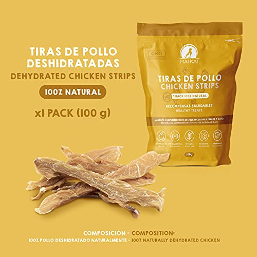 MAIKAI Chuches para Perros -3 Snacks 100% Naturales (Patitas de Cordero - Higaditos de Ternera y Tiras de Pollo)- Premios para Perros Todos tamaños - Especial Perros pequeños - Snacks para Perros