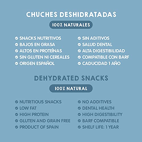 MAIKAI Chuches para Perros - Boquerones deshidratados (3 uds X 100g) - 100% Naturales - Premios para Perros y Gatos - Compatible con Dieta Barf - Snacks para Perros y Gatos - Recompensas saludables