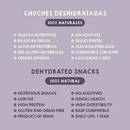 MAIKAI Chuches para Perros - Nervios de Toro para Perros deshidratados (2 Bolsas X4 uds) - 100% Naturales - Premios para Perros - Compatible Dieta Barf - Huesos para Perros - Snacks para Perros