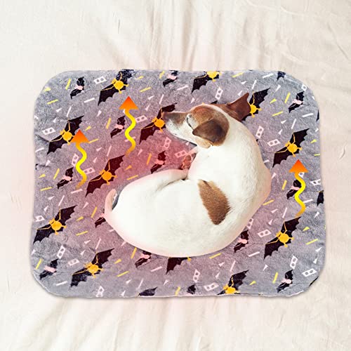 Manta Autocalentable para Gatos & Perros, Almohadilla cálida para Mascotas, Lavable, Cama para Perros y Gatos Almohadillas térmicas para Animales, 50cm*70cm