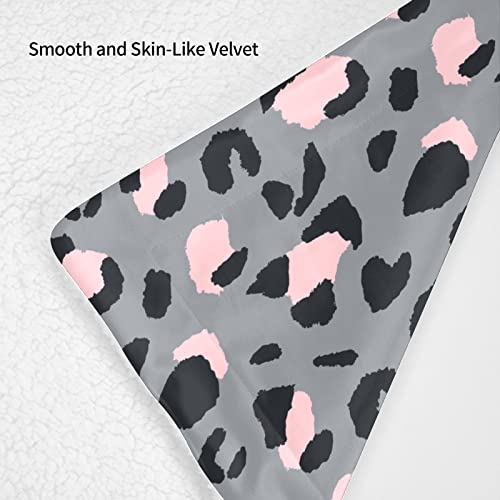 Manta de sofá Hermosas Mantas de diseño con Estampado de Leopardo para Camas de Perros Mantas de Lana esponjosas de Primera Calidad para Mascotas Manta de Cachorro Suave y cálida para Camas, sofás, j