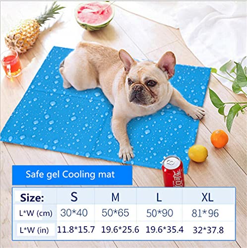 Manta Gato Cojines Perros Cama Perro Verano Cama Verano Perro Cama Refrescante Perro Manta Refrescante Perro Pet Dog Self-i Cooling Cooling Almohadillas Shishishishi Mats and Beds-l._Blue