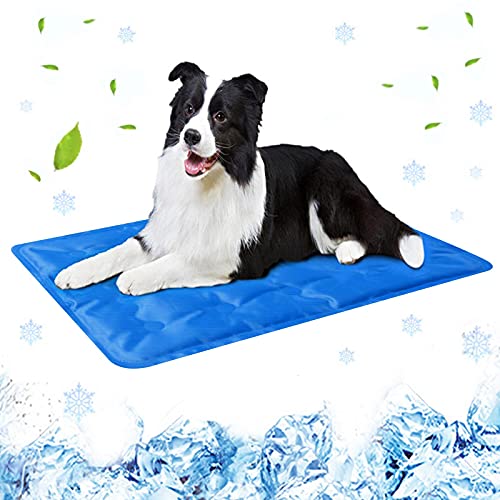 Manta Refrescante Perro, Perro Gato, Verano, Gel De Hielo Suave, Almohadilla De Autorefrigeración, Manta, Cojín Para Camas De Mascotas, Sofás, Pisos, Asientos De Coche, 24x35 Pulgadas