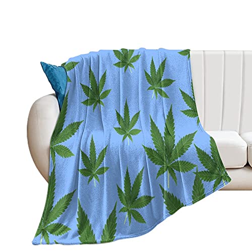 Manta suave de franela antialérgica de 70 x 80 pulgadas, diseño de plantas de castaña de Indias, color verde herbario para mascotas, perros, gatos, animales de caballo, tamaño pequeño