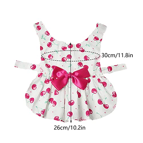 Mascota De Ropa Bowknot Faldas para Fiestas De Mascotas Falda Floral para Mascotas Ropa De Verano Suave para Mascotas Faldas Mascota Bowknot Vestido Elegante Perrito para Perros PequeñOs Mascotas