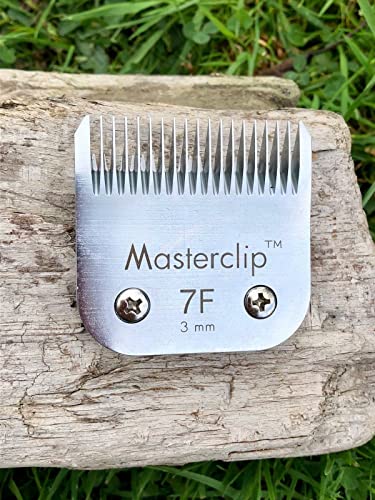 Masterclip Hoja de recorte para perros A5 cuchillas para cortaúñas 50F 40F 30F 15F 10F 9F 7 5F 5# 4F 4# 3F 3# 2F 2# 5/8N compatible con hoja de puntera Oster y Andis (7F)