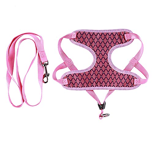 Mediano Puppy Mesh Lattice Breast Traction Set Respiración Ajustable Pet Dog Cuerda Arnés Arnés Chaleco-Negro Mediano Peque?o Collares para Perros para Perros Arnés Antitirones ​Perro