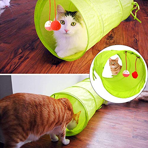 MEISHANG Juguetes Gatos Pack,Juguetes para Gatos Pequeños Baratos,Gatos Juguetes Palo,Juguetes Gatos Tunel,Juguetes para Gatos Plumas,Set de Juguetes para Gatos