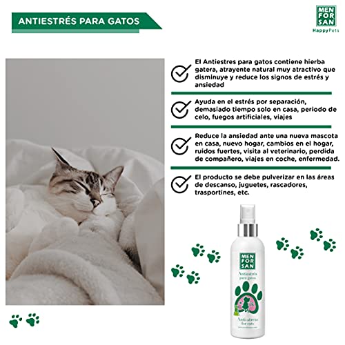 MENFORSAN Antiestrés para Gatos 125ml, Pack de 2 Unidades