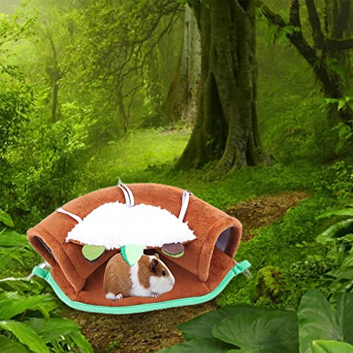 MERIGLARE Largo Hamaca para hámster Cálido Felpa Escondite Cama Casa Pequeña Mascota Nido Jaula Accesorios Tubo para Animales pequeños Ratones Invierno