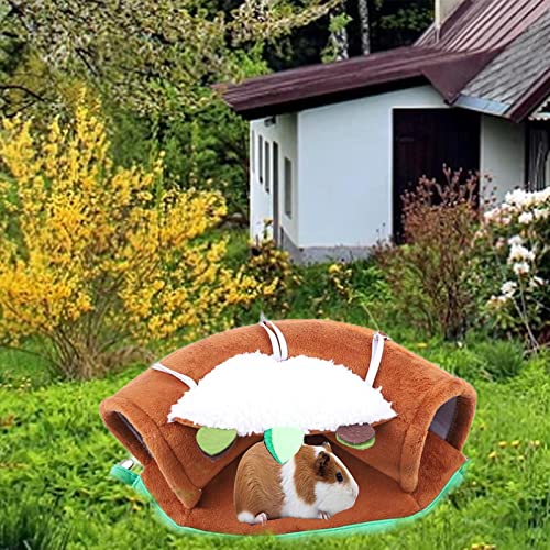 MERIGLARE Largo Hamaca para hámster Cálido Felpa Escondite Cama Casa Pequeña Mascota Nido Jaula Accesorios Tubo para Animales pequeños Ratones Invierno