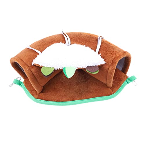 MERIGLARE Largo Hamaca para hámster Cálido Felpa Escondite Cama Casa Pequeña Mascota Nido Jaula Accesorios Tubo para Animales pequeños Ratones Invierno