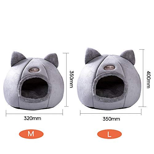 mewmewcat Cama cálida para gatos de invierno, suave y cómoda para mascotas