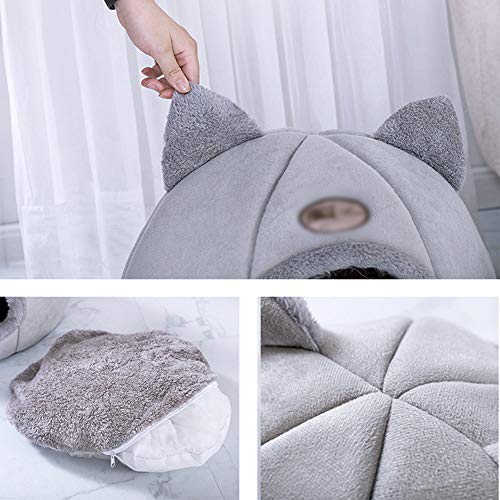 mewmewcat Cama cálida para gatos de invierno, suave y cómoda para mascotas