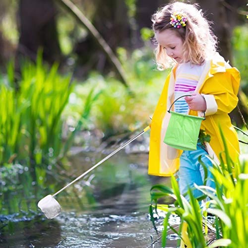 MEZOOM Juego de Herramientas de Pesca para Niños Mini Red de Pesca Retráctil para Niños y Red de Aterrizaje Plegable para Cubos de Peces Red de Pesca para Acuarios