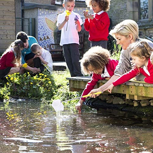 MEZOOM Juego de Herramientas de Pesca para Niños Mini Red de Pesca Retráctil para Niños y Red de Aterrizaje Plegable para Cubos de Peces Red de Pesca para Acuarios