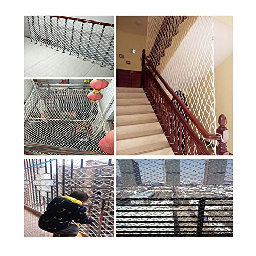 MFMYUANHAN Red de Carga para Remolque Red de Escape para Perros y Gatos 10 cm * 6 mm Red de protección Infantil Barandilla para el hogar Escaleras Red de Seguridad(Size:1x1m)