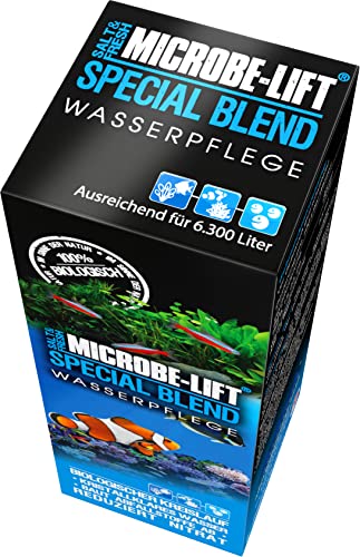 MICROBE-LIFT Special Blend – Bacterias de elevada Actividad, para un Acuario seminaturales, favorece la descomposición de impurezas, Agua Dulce y Salada,