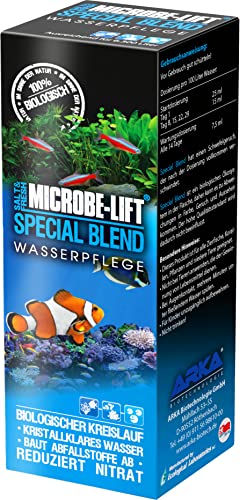 MICROBE-LIFT Special Blend – Bacterias de elevada Actividad, para un Acuario seminaturales, favorece la descomposición de impurezas, Agua Dulce y Salada,