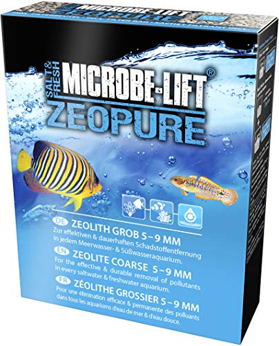 MICROBE-LIFT Zeopure - Medio Filtrante de Zeolita, Ayuda con Las Algas, Toxinas y Metales Pesados en Acuarios de Agua Salada y Dulc