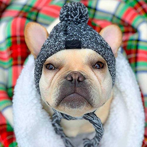 MiOYOOW Gorro de punto para perro, gorro de invierno para perro, gorro de punto para perros pequeños, medianos y grandes