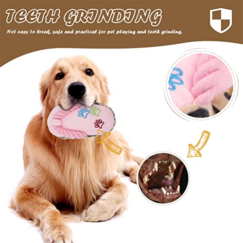 Mipcase 2 unids Perro Molar Juguetes Zapatillas en Forma de Perro picadura Juguetes de Peluche Flexible Perro Masticar Juguetes de dentición