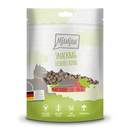 MjAMjAM - Bolsa para Aperitivos - Deliciosa Carne de Vacuno 125 g.