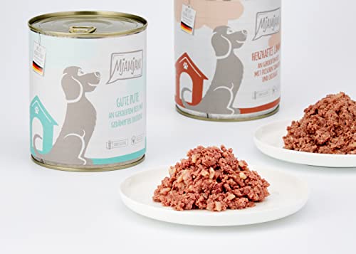 MjAMjAM - Pienso acuoso para Perros - MONOPROTEICO Pack I 3* Pavo y arroz, 3* Cordero 6 x 800 g