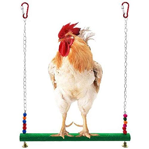 MLXG Columpio para Gallinos Juguetes para Gallos Juguetes para Ave Papagayo Guacamayo Gallina Escalera Giratoria para el Entrenamiento de Gallinas y Loros