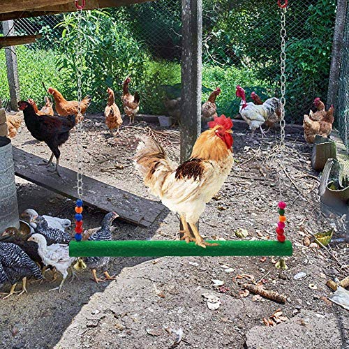 MLXG Columpio para Gallinos Juguetes para Gallos Juguetes para Ave Papagayo Guacamayo Gallina Escalera Giratoria para el Entrenamiento de Gallinas y Loros