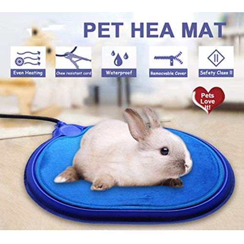 mmagicc Placa Calefactora Eléctrica para Mascotas Almohadilla Térmica Manta Eléctrica Gato Perro Conejo Totoro Almohadilla Dura De Calentamiento Especial 44 * 33.5cm