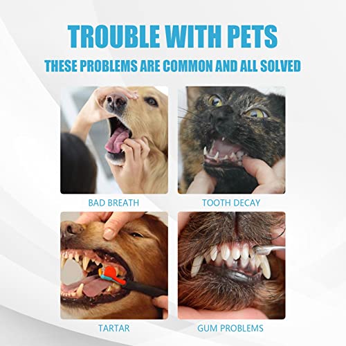 M/N Pasta de Dientes para Mascotas para Perros, 2 oz, Cuidado bucal, Cepillado Dental, Limpieza, calmante, Sabor a Menta, Cuidado Dental para Gatos, Pasta de Dientes, Aliento Fresco, diseñado