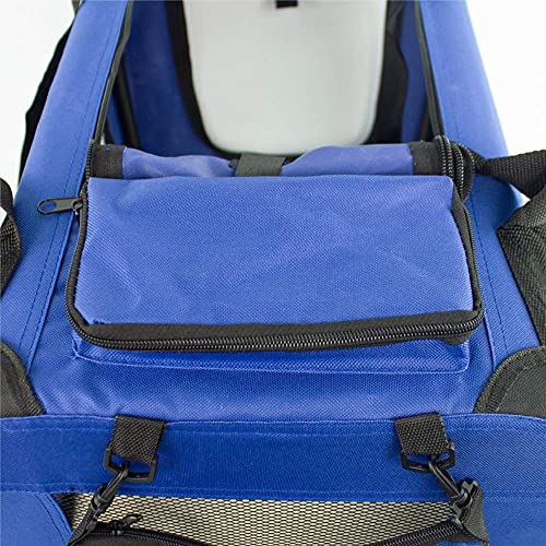 Mobiclinic, Transportín para Mascotas (Perros, Gatos, Conejos, Hurones, Chinchillas), Balú, Talla L, Bolsa de Transporte para Viajes, , con Asas, Transpirable, Plegable, 70x52,5x50 cm, Azul