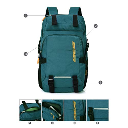 Mochila para computadora portátil Hombres de Viaje al Aire Libre Senderismo Mochila Mochilas de Viaje Que acampan Impermeables Mochila Escolar para Mujeres 30L Adolescente Bolsas Deportivas