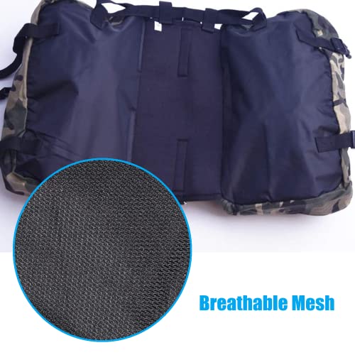 Mochila para Perro Bolsa de Sillín para Perro Entrenamiento, Mochila Arnés Chaleco Bolsa Sillón para Perro Excursionismo Senderismo Camping Bolsa de Hombro Ajustable para Perros al Aire Libre (L)