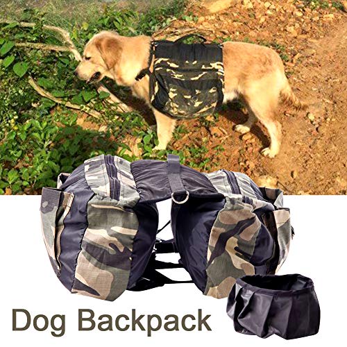 Mochila para perro, mochila para silla de montar para perro, mochila para mascotas, arnés para perros, mochila para viajes, senderismo, camping, perros, mochila para perros, mochila para perros