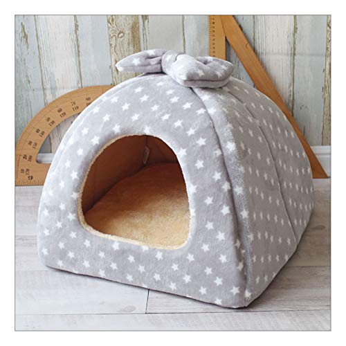 MOLUO caseta Perro Interior Calentar la Cueva del Gato casa del Animal doméstico Cama del Perro Gatito Saco de Dormir Suave Linda Estera del Animal doméstico del Gato Cama Perrito l