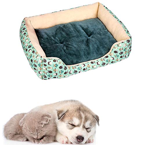 Moooi Cama Perro Mediano Caseta Perro Colchon Perro Cómoda De Felpa Muy Suave Cama Perro Antiestres Camas Perro Baratas Cama para Perros Grandes Small,Owl Green