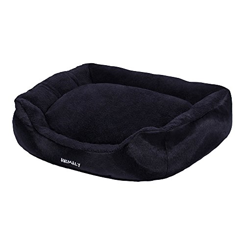 MYANIMALY Cama para Mascotas Fluffy - Cama para Perros Blanda, Cama para Gatos de Peluche, Sofá para Mascotas Antialérgico, Lugar para Dormir para Perros Pequeños y Gatos