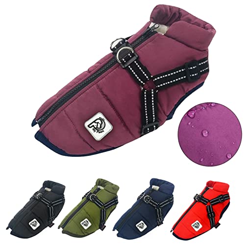 myPawz® Chaleco para perro, color azul oscuro, talla S, chaqueta para perros, chaqueta de invierno, traje de invierno, suéter, protección cálida