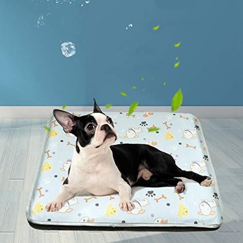 N / A Cama Perro Gato Impermeable Colchoneta, Antideslizante Perro Colchón Auto Enfriamiento Cojines Lavable para Perros Pequeños y Medianos (Estilo 2, 50 * 55cm)