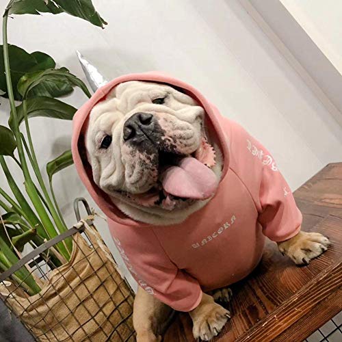 N / A Ropa para Perros Ropa para Mascotas otoño e Invierno Estampado Diablo más suéter de Terciopelo Teddy Bulldog francés inglés Bull Corgi Perro Gato Ropa