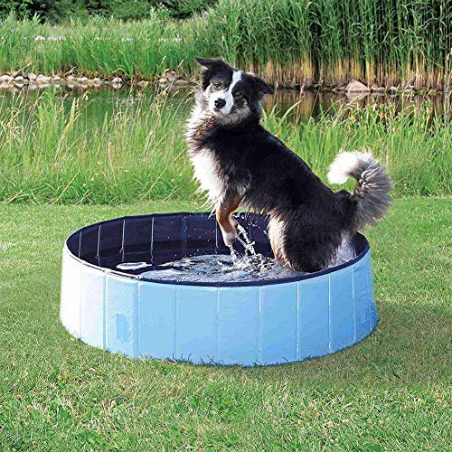 N-K PULABO Pet Cat Dog Piscina plegable interior exterior Bañera inflable verano al aire libre baño cachorro natación estanque agua pequeño durable y útil delicado